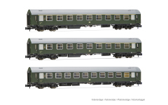 Arnold HN4421 - N - 3-tlg. Personenwagen-Set Typ B OSShD, DR, Ep. III